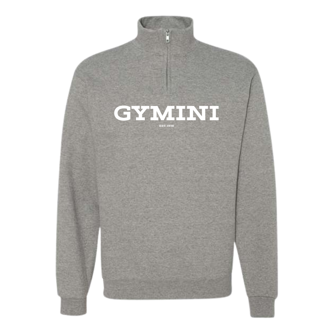 Sweatshirt à Fermeture Éclair 1/4 – Design Gymini Classique Imprimé DTF