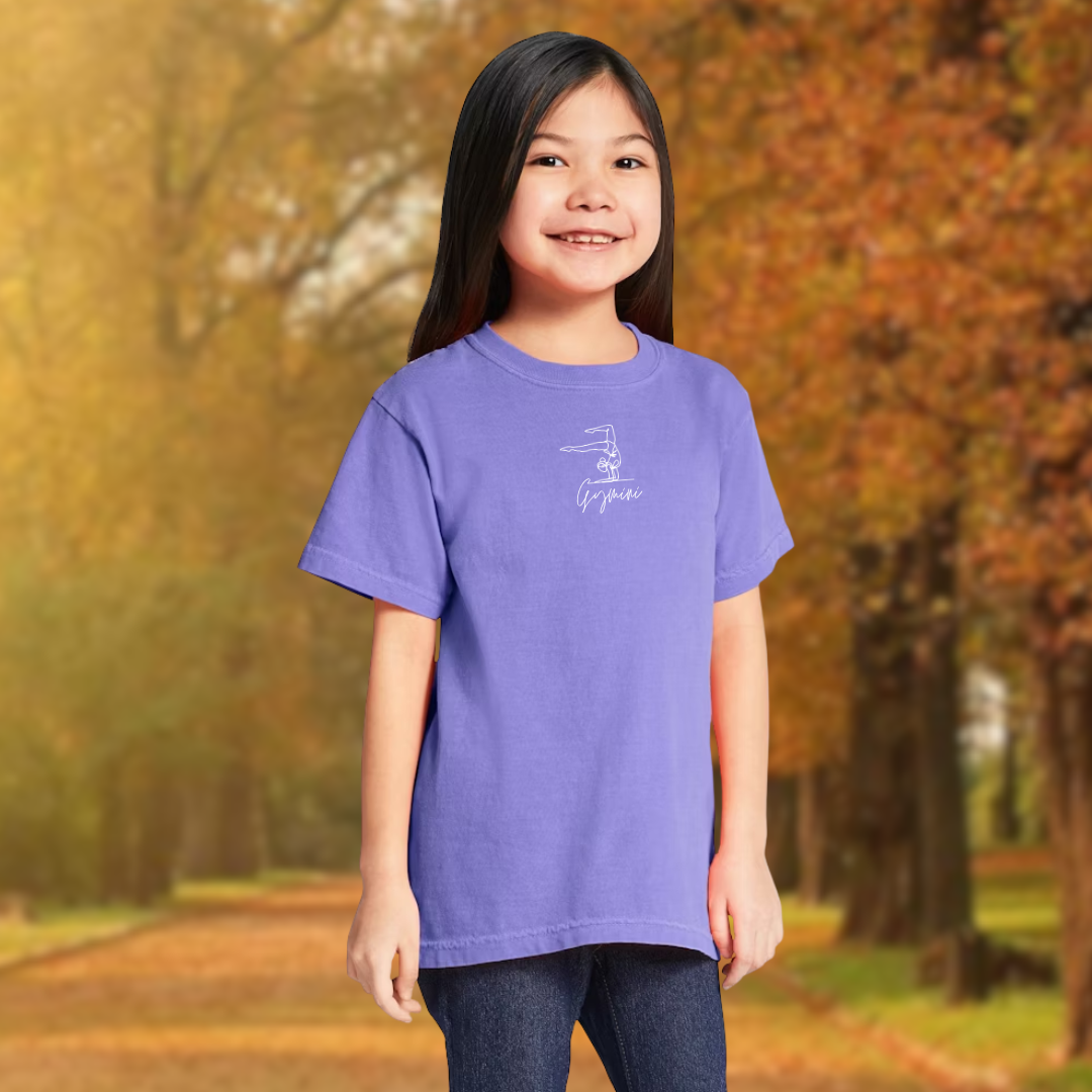 T-shirt pour Enfants – Design Gymnaste Imprimé DTF