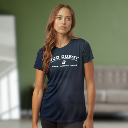 T-shirt de performance pour femmes – Édition Sud-Ouest Gymnastique