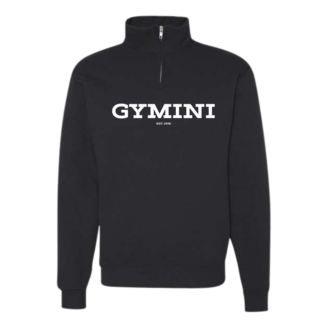 Sweatshirt à Fermeture Éclair 1/4 – Design Gymini Classique Imprimé DTF