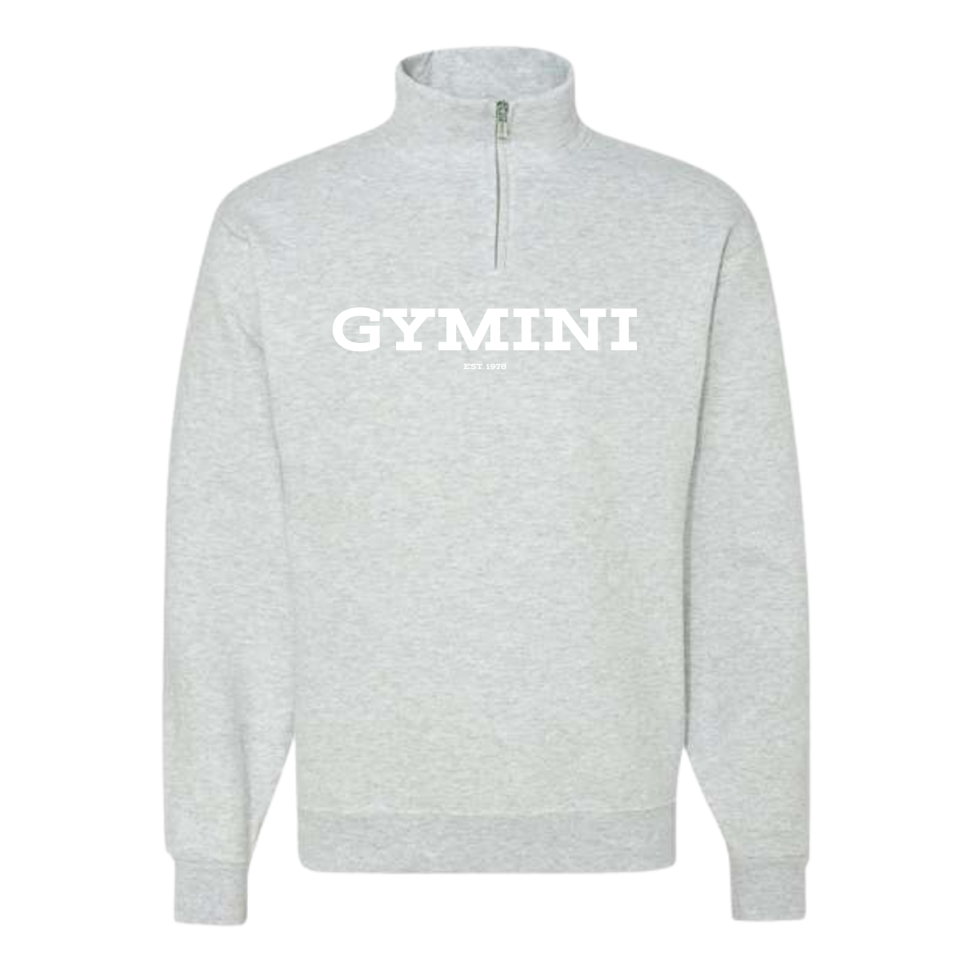 Sweatshirt à Fermeture Éclair 1/4 – Design Gymini Classique Imprimé DTF